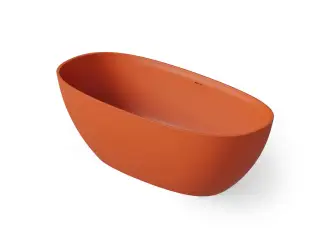 Dea Design Edge Ванна из Solid Surface отдельностоящая 140x72 см, цвет: orange DD8928 1400 7
