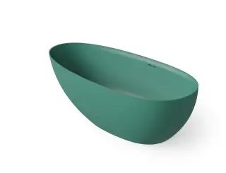 Dea Design Edge Ванна из Solid Surface отдельностоящая 150x76 см, цвет: green DD8908 1500 10