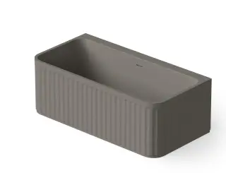 Dea Design Stripes Ванна из Solid Surface отдельностоящая 160x80 см, цвет: grey DD8805 1600 3