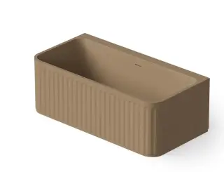 Dea Design Stripes Ванна из Solid Surface отдельностоящая 160x80 см, цвет: light camel DD8805 1600 2