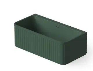 Dea Design Stripes Ванна из Solid Surface отдельностоящая 160x80 см, цвет: dark green DD8805 1600 11