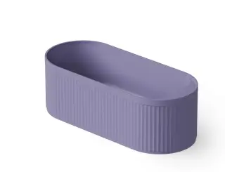 Dea Design Stripes Ванна из Solid Surface отдельностоящая 171x72 см, цвет: lilac DD8801 1710 14