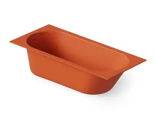 Dea Design Ease Ванна из Solid Surface, встраиваемая 180x80 см, цвет: orange DD8676 1800 7