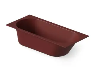 Dea Design Ease Ванна из Solid Surface, встраиваемая 180x80 см, цвет: red wine DD8676 1800 17