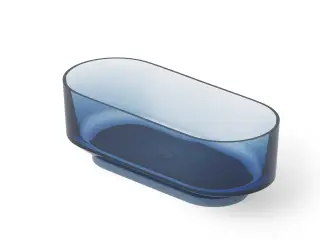 Dea Design Shadow Ванна из Glasstech отдельностоящая 170x72 см, цвет: royal blue DD8675 1700 R7