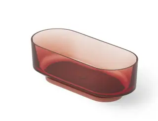 Dea Design Shadow Ванна из Glasstech отдельностоящая 170x72 см, цвет: pomegranate DD8675 1700 R5