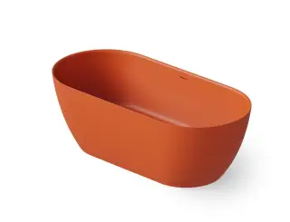 Dea Design Edge Ванна из Solid Surface отдельностоящая 170x80 см, цвет: orange DD8670 1700 7
