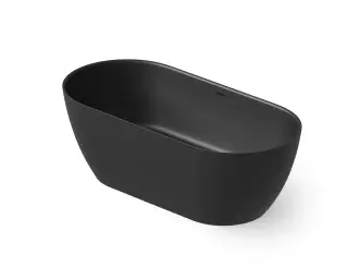 Dea Design Edge Ванна из Solid Surface отдельностоящая 170x80 см, цвет: black DD8670 1700 16