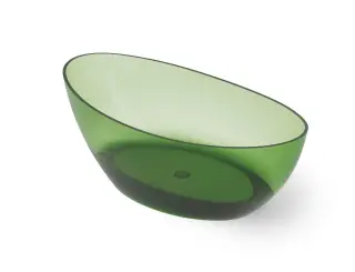 Dea Design Elegant Ванна из Glasstech отдельностоящая 160x80 см, цвет: emerald DD8643 1600 R3