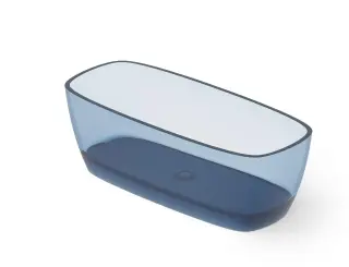 Dea Design Soul Ванна из Glasstech отдельностоящая 170x72 см, цвет: royal blue DD8632 1700 R7