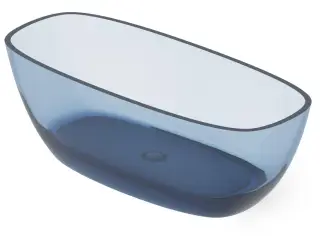 Dea Design Soul Ванна из Glasstech отдельностоящая 170x72 см, цвет: royal blue DD8630 1700 R7