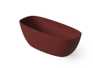 Dea Design Soul Ванна из Solid Surface отдельностоящая 170x72 см, цвет: red wine DD8630 1700 17