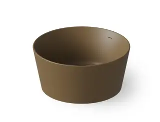Dea Design Round Ванна из Solid Surface отдельностоящая 130x130 см, цвет: dark camel DD8626 1300 1