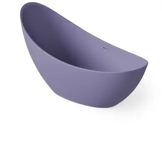 Dea Design Elegant Ванна из Solid Surface отдельностоящая 186x78 см, цвет: lilac DD8621 1860 14