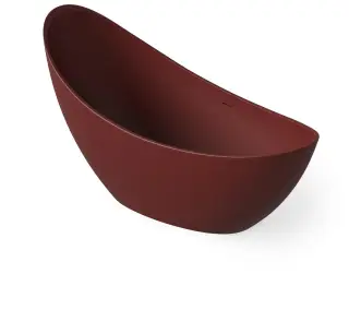 Dea Design Elegant Ванна из Solid Surface отдельностоящая 186x78 см, цвет: red wine DD8621 1860 17