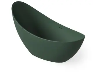 Dea Design Elegant Ванна из Solid Surface отдельностоящая 186x78 см, цвет: dark green DD8621 1860 11