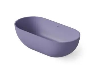 Dea Design Shadow Ванна из Solid Surface отдельностоящая 140x70 см, цвет: lilac DD8619 1400 14