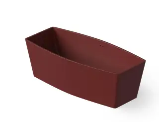 Dea Design Soul Ванна из Solid Surface отдельностоящая 170x78 см, цвет: red wine DD8618 1700 17