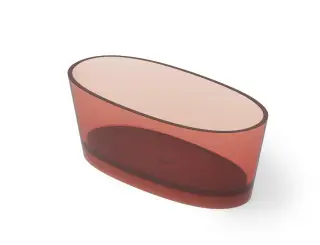 Dea Design Nature Ванна из Glasstech отдельностоящая 160x90 см, цвет: pomegranate DD8617 1600 R5