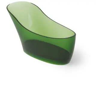 Dea Design Elegant Ванна из Glasstech отдельностоящая 169x75 см, цвет: emerald DD8613 1690 R3