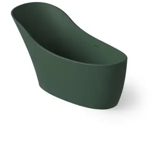 Dea Design Elegant Ванна из Solid Surface отдельностоящая 169x75 см, цвет: dark green DD8613 1690 11