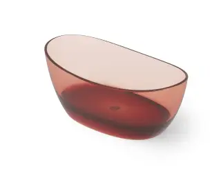 Dea Design Elegant Ванна из Glasstech отдельностоящая 163x85 см, цвет: pomegranate DD8611 1630 R5