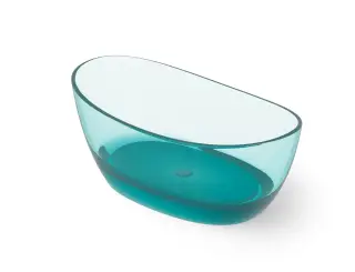 Dea Design Elegant Ванна из Glasstech отдельностоящая 163x85 см, цвет: lake water blue DD8611 1630 R8