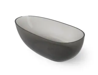 Dea Design Modern Ванна из Glasstech отдельностоящая 170x87 см, цвет: smoky black DD8608 1700 R4