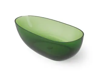 Dea Design Modern Ванна из Glasstech отдельностоящая 150x76 см, цвет: emerald DD8608 1500 R3