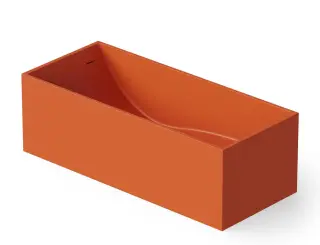 Dea Design Modern Ванна из Solid Surface отдельностоящая 180x76 см, цвет: orange DD8607 1800 7