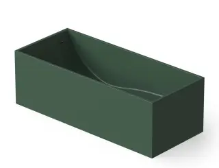Dea Design Modern Ванна из Solid Surface отдельностоящая 180x76 см, цвет: dark green DD8607 1800 11