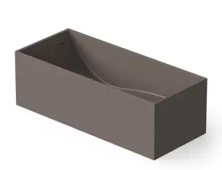 Dea Design Modern Ванна из Solid Surface отдельностоящая 170x72 см, цвет: grey brown DD8607 1700 6