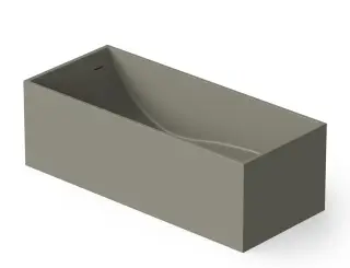 Dea Design Modern Ванна из Solid Surface отдельностоящая 158x68 см, цвет: light grey DD8607 1580 4