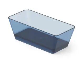 Dea Design Modern Ванна из Glasstech отдельностоящая 150x68 см, цвет: royal blue DD8603 1500 R7