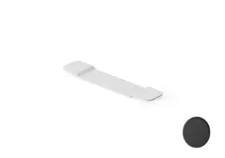 Dea Design Полка для ванны 94x20 см, Solid Surface, цвет: black DD3601 940 16