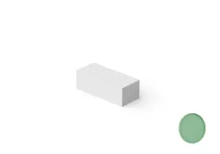 Dea Design Ступенька для ванны 60x25x20h см, Solid Surface, цвет: mint DD3005 600 12