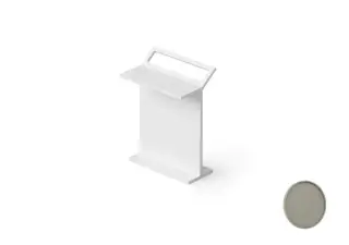 Dea Design Столик c полотенцедержателем 50x32x70h см, Solid Surface, цвет: light grey DD3004 500 4