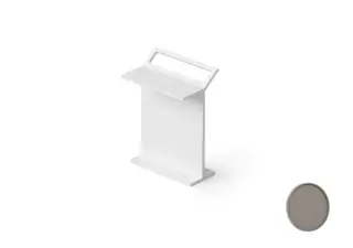 Dea Design Столик c полотенцедержателем 50x32x70h см, Solid Surface, цвет: grey DD3004 500 3