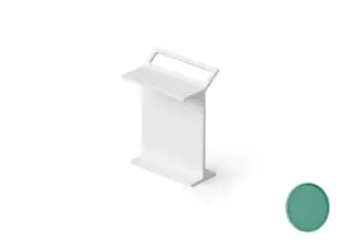 Dea Design Столик c полотенцедержателем 50x32x70h см, Solid Surface, цвет: green DD3004 500 10