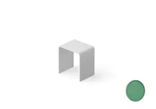 Dea Design Стульчик для ванной 40x30x43h см, Solid Surface, цвет: sage DD3002 400 9