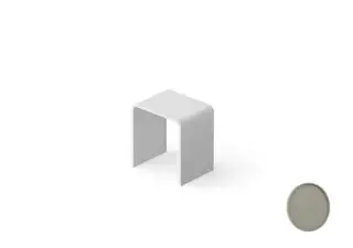 Dea Design Стульчик для ванной 40x30x43h см, Solid Surface, цвет: light grey DD3002 400 4