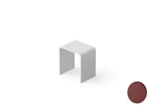 Dea Design Стульчик для ванной 40x30x43h см, Solid Surface, цвет: red wine DD3002 400 17