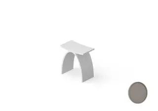 Dea Design Стульчик для ванной 42x30x43h см, Solid Surface, цвет: grey DD3001 420 3