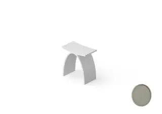 Dea Design Стульчик для ванной 42x30x43h см, Solid Surface, цвет: light grey DD3001 420 4