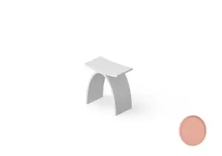 Dea Design Стульчик для ванной 42x30x43h см, Solid Surface, цвет: lotus DD3001 420 13