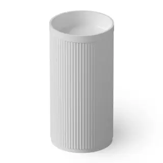 Dea Design Раковина напольная d45x90h см, Solid Surface, выпуск в пол, цвет: white DD2801 450 18