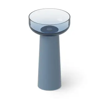 Dea Design Раковина напольная d48x88h см, Glasstech, выпуск в пол, цвет: royal blue DD2027 480 R7