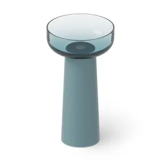 Dea Design Раковина напольная d48x88h см, Glasstech, выпуск в пол, цвет: dark blue DD2027 480 R11