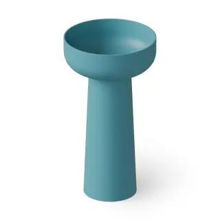 Dea Design Раковина напольная d48x88h см, Solid Surface, выпуск в пол, цвет: wave DD2027 480 15