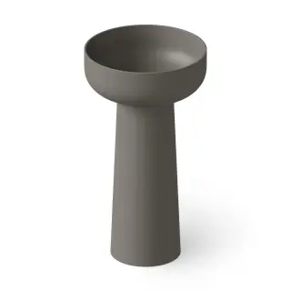 Dea Design Раковина напольная d48x88h см, Solid Surface, выпуск в пол, цвет: grey DD2027 480 3